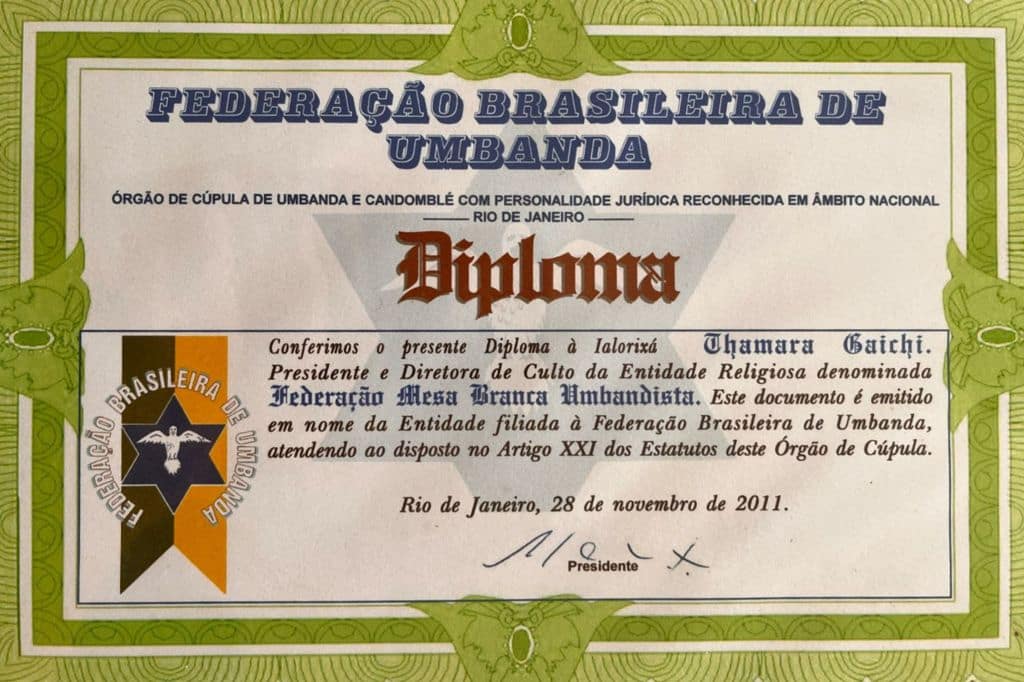 Diploma Federada na Umbanda